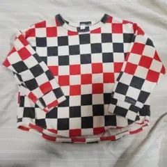 チェック柄トレーナー サイズ100