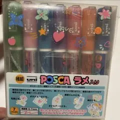 ポスカ POSCA ラメ入り 7色セット 0.7mm 油性のサムネイル