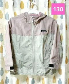 フード付きジャケット 130cm ピンク・カーキ