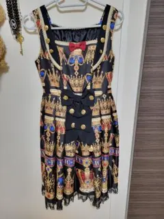 ジャンスカ ひざ丈ワンピース