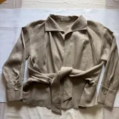 ZARA (ザラ)ベージュ リネンジャケット M