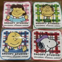 新品！未使用！　スヌーピー タオルハンカチ 4枚セット