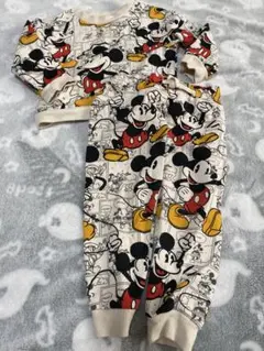H&M ミッキーマウス トレーナー・パンツセット 95〜100cm エイチアンド