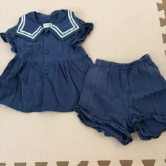 ネイビー セーラー襟 ベビー服 セットのサムネイル