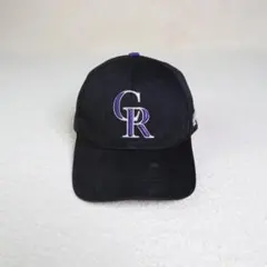 MLB コロラドロッキーズ キャップ ブラック CRロゴ 刺繍 古着 アメカジ