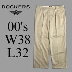 極太 美シルエット 00s DOCKERS リラックスフィット チノパンツのサムネイル