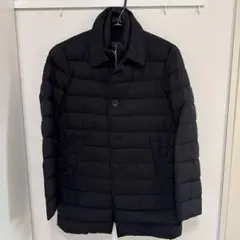 Herno ブラック ステンカラーコート