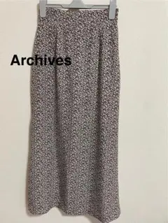 archives 小花柄ロングスカート ブラウン系 フリーサイズ相当のサムネイル