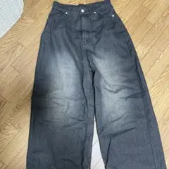 GRLルーズワイドデニムパンツブラックのサムネイル