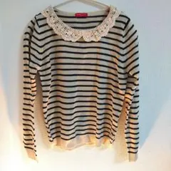 earth music & ecology ストライプニット S