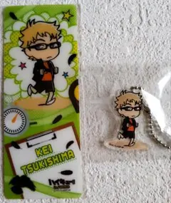 ハイキュー J-WORLD クリアブックマーカー　アクリルチャーム　月島蛍