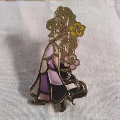 おまけ付き　ラプンツェル ステンドグラス ピンバッジ