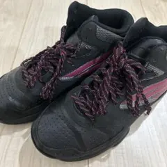 adidas ハイカットスニーカー ブラック ピンクのサムネイル