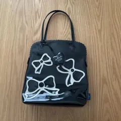 Hallmark リボンデザイン ハンドバッグ 黒