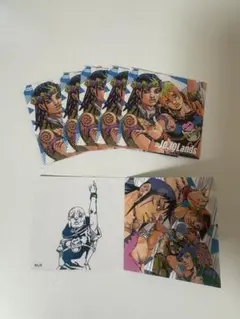 夏コミ　ツインステッカーThe JOJOLands カード　6枚セット