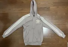 adidas フード付きパーカー M パープル