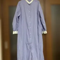 GU ストライプ 長袖 シャツワンピース