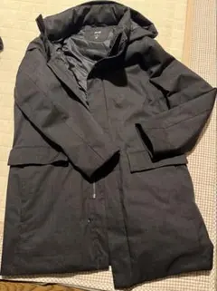 【UNIQLO】ハイブリッドダウンコート　M ダークグレー