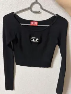 DIESEL ブラック クロップドセーターのサムネイル