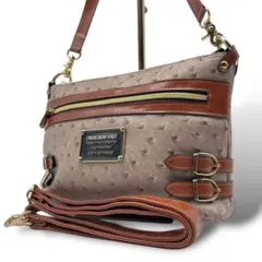 良品 オーストリッチ 2way ショルダーバッグ