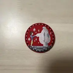 ディズニー　キャラクター　刺繍缶バッチ　ベイマックス