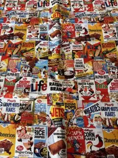 ‪ஐ‬⋆*レトロなアメリカン Kellogg's2 生地約45×110