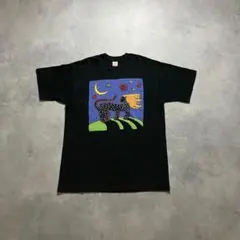 90年代ビンテージアートTシャツ メトロポリタン美術館 青いカバ M 