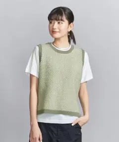 BEAUTY&YOUTH UNITEDARROWS ジャガードノースリーブニットのサムネイル