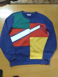 トミー　tommy　スウェット　クレイジーカラー　希少　XLサイズ　90s　総柄