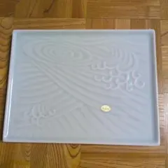 有田焼 盛り皿 波模様 角皿