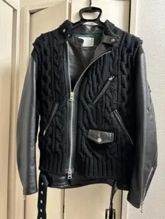 アンダーカバー 30周年 sacaiコラボ　ニットドッキングライダース 2025年最新】sacai undercover ライダースの人気アイテム - メルカリ