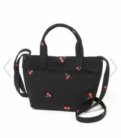 ローリーズファーム☆チェリー柄 ミニトートショルダーバッグ♪