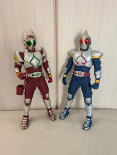 仮面ライダー ギャレン ブレイド 2体セット ビッグサイズソフビ 高さ35