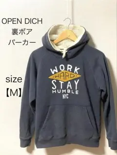 【OPEN DICH】 オープンディッチ　裏ボア プルオーバーパーカー サイズM