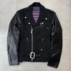 BLACKコムデギャルソン燕尾ライダースジャケット COMME des GARCONS(コムデギャルソン) 14SS swallowtail jacket 燕尾
