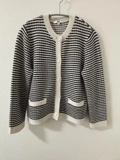 ユニクロ ニットショートジャケット カーディガン
