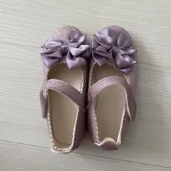 ピンク グリッター フォーマルシューズ　16cm〜17cm
