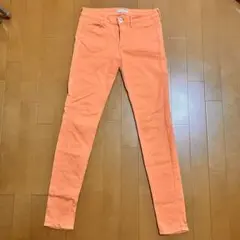 UNIQLO スキニーパンツ オレンジ色