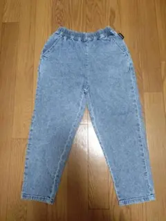 ライトブルーデニム長ズボン ウエストゴム