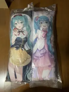 抱き枕カバー ケース 鏡音リン 初音ミク 緑白 100*35 寝 巡音ルカ 鏡音 