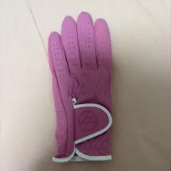一回のみ着用　レディース ゴルフグローブ ピンク