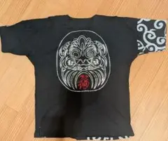 メンズ　和柄Tシャツ 黒　達磨　ダルマのサムネイル