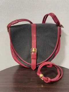 YSLサンローランレッドアンティークサドルバッグ