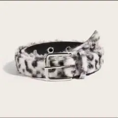 ファーベルト fancy belt fur archive y2k ホワイト