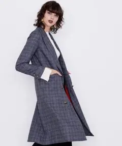 新品 AMERI VINTAGE STUDIOUS別注グレンチェックダブルコート