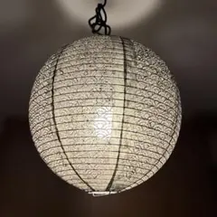 和風 丸型ランプシェード ブラック