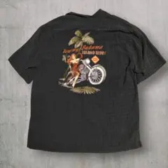 90s Tommy Bahama シルク オープンカラー シャツ Lサイズのサムネイル