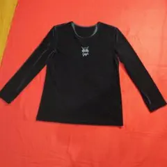 伊太利屋　美品　9号　ベルベットトップス　ブラック