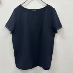 【INDIVI】 半袖トップス シフォン袖 カットソー (M) エレガント