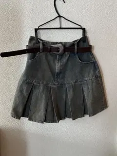 アベイル デニムミニスカート ベルト付き